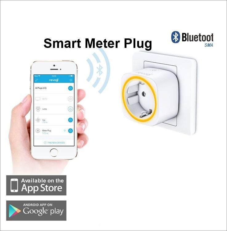 Revogi Smart Meter Plug, bezdrôtovo spínaná zásuvka, Bluetooth