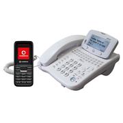 MAXIMOBIL stolní GSM telefon GDP-02, bílý + telefon Vodafone 246