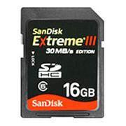 Pam. karta - SanDisk 16GB SDHC Extreme III 30MB/s