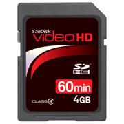 Pam. karta - SanDisk 4GB SDHC Video HD