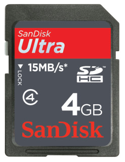 SanDisk paměťová karta 4 GB SDHC Ultra