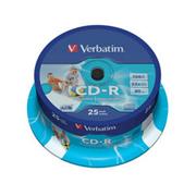 Verbatim CD-R(25-Pack)Spindle/AZO Wide Printable/52x/700MB