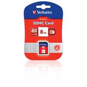 Verbatim SECURE DIGITAL CARD 8GB c6 T-BLIST