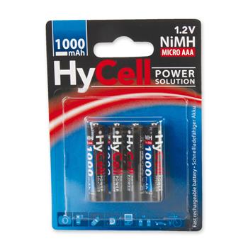 Ansmann Micro HyCell 1000, AAA, NiMH, 1,2 V; min. 800 mAh, 4 ks baterie