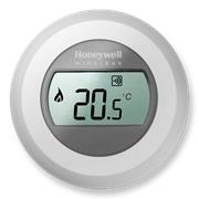 B-stock - Honeywell Evohome Round T87RF2025, bezdrátový digitální pokojový ovladač - poškozená krabička