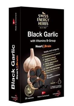 Black garlic (černý česnek) na mozek a nervovou soustavu, srdce a imunitu (měkké kapsle 20ks)