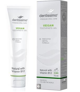 Dentissimo zubní pasta Vegan + vitamín B12, 75ml