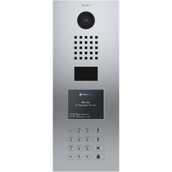 DoorBird D21DKV Dveřní stanice zapuštěná, nerez ocel, displej a klávesnice, na výšku