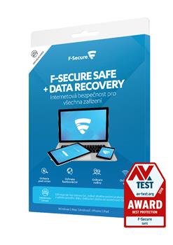 F-Secure SAFE DR, 5 zařízení / 2 roky / Data Recovery 1 zařízení / 2 roky, elektronická licence