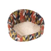 Fenica Bed, Ovalat, brown, Size L