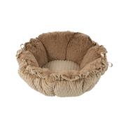 Fenica Rodeo, Multifunctional round bed / pillow, brown