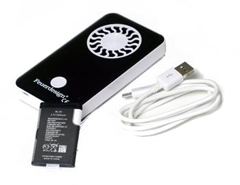 Feuerdesign větráček s baterií a USB kabelem