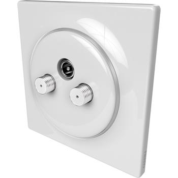 Fibaro Walli TV-SAT zásuvka, FGWTFEU-021