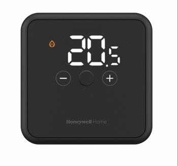 Honeywell Home DT4R Programovatelný bezdrátový termostat černý. 7 denní program (bez spín. jednotky BDR91)