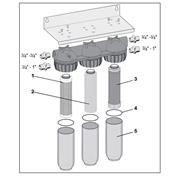 Honeywell Home OR60 sealing rings for filter FF60, set of 3 pcs