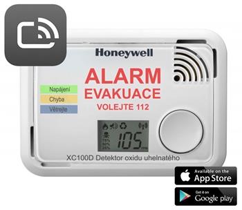 Honeywell Home XC100D-CSSK-A, Smart detektor a hlásič oxidu uhelnatého, ScanApp, CO Alarm