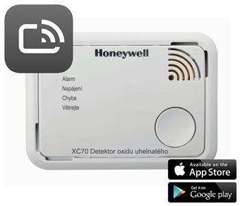 Honeywell Home XC70-CSSK-A, Smart detektor a hlásič oxidu uhelnatého, CO Alarm ScanApp,