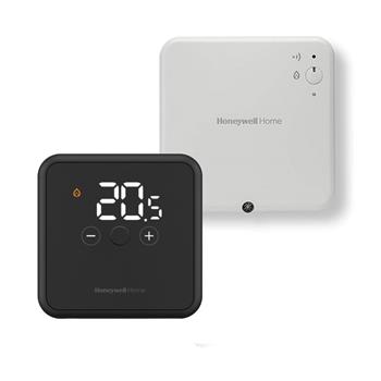 Honeywell Home YT42BRFT22, bezdrátový termostat DT4R + spínací jednotka R9H, černá