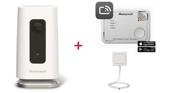 Honeywell Lyric C1 + XC70 +W1 = Wi-Fi kamera HAWCIC1E + Detektor CO XC70 + Detektor vody W1