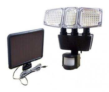 iQtech iPro 128 výkonné solární venkovní světlo, 128 LED, senzor, bezdrátové