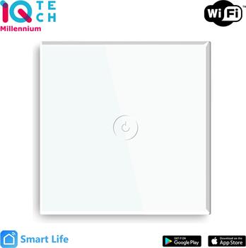 iQtech Millennium NoN WiFi, 1x vypínač Smartlife, bílý Bazar