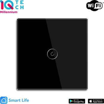 iQtech Millennium NoN WiFi, 1x vypínač Smartlife, černý Bazar