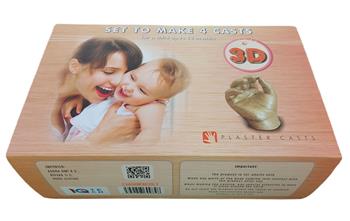 iQtech sádrové odlitky 3D Baby, 4 odlitky děti do 12 měsíců