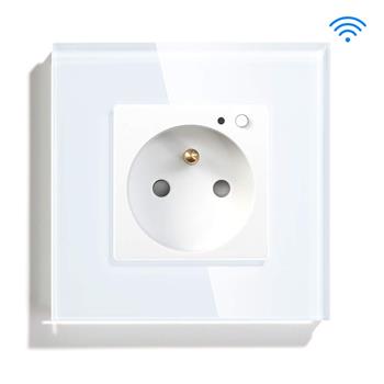 iQtech SmartLife JW04-WH, chytrá Wi-Fi zásuvka s kolíkem, 16 A, bílá
