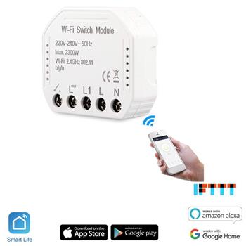 iQtech SmartLife SM01W, Miniaturní WiFi relé, 1x 10A