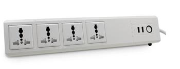 iQtech SmartLife WT012z, Zigbee Smart čtyřzásuvková prodlužka, 16A, 2x USB zdířka