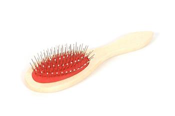 Kartáč s dřevěnou rukojetí s kuličkami 22 cm