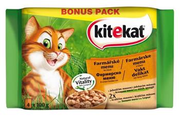 KITEKAT kapsička Farmářské menu 4pack 400g