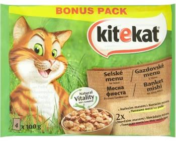 KITEKAT kapsička Sedlácké menu 4pack 400g