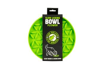 Kiwi Walker lízací miska Flower Maxi Slow-Licking Bowl - prům. 240mm - Zelená