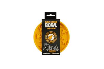 Kiwi Walker lízací miska Paw Mini Slow-Licking Bowl - Orange Mini prům. 140mm - Oranžová