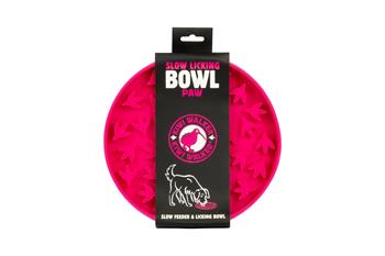 Kiwi Walker lízací miska Paw Slow-Licking Bowl - Pink Maxi prům. 240mm - Růžová