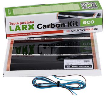 LARX topná fólie Carbon Kit eco, 250 W, délka 5,0 m, šířka 0,5 m, svépomocná instalace
