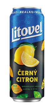 LITOVEL nealko černý citron 0,5l PLE