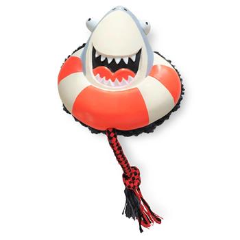 Max & Molly Frenzy the Shark, Snuggles Toy, odolná hračka s lanem