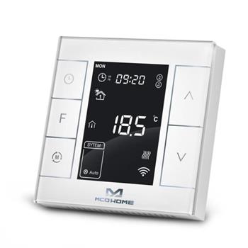 MCOHome Termostat MH7 V2 pro elektrické topení, Z-Wave Plus, bílý, B-Stock