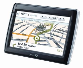 MIO Moov S505u Spirit GPS navigace, LCD