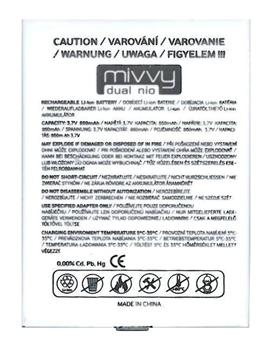mivvy baterie Li-Ion 850 mAh pro mivvy NIO