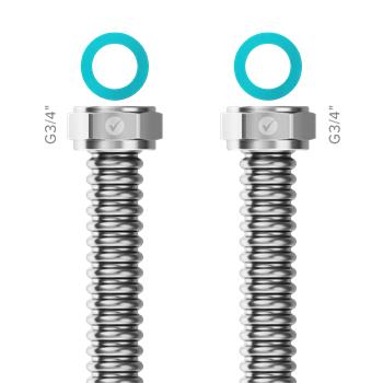 Nerezová trubka Merabell Ready! G3/4”–G3/4”, délka 100cm