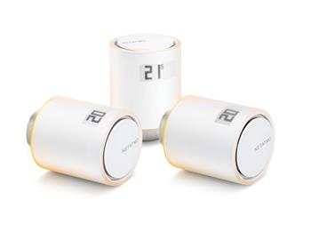 Netatmo 3 Single Valves chytré termostatické hlavice 3 ks - sada