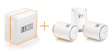 Netatmo Thermostat Wi-Fi termostat + 3 Single Valves, Startovací sada
