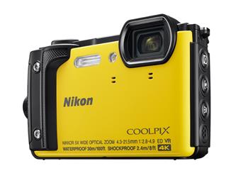 NIKON COOLPIX W300 Yellow + 2 in 1 plovoucí popruh