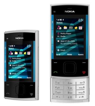 Nokia X3-00 Silver Blue