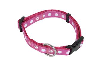 Olala Pets Obojek Dotty 15 mm x 30-50 cm, růžový Bazar