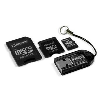 Pam. karta - KINGSTON 1 GB micro SD + 2 adaptéry + microSD čtečka