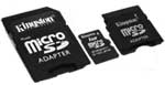 Pam. karta - KINGSTON 1 GB micro SD + adaptéry SD, mini SD